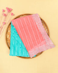 SC3354 - Chiffon Georgette Double Shade With Sparkling Stone