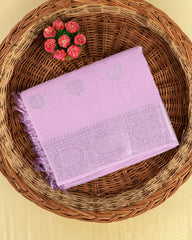 SC4362 - Linen Saree With Silver Butta