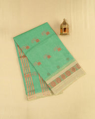 SC3408 - LINEN COTTON WITH COPPER BUTTA AND COPPER STONE