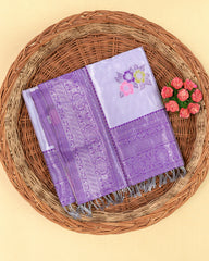 SC2841 - Tissue Silver Zari Meena Butta