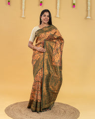 SC2821 - Top Dyed Saree With Sparkling Stone And Meena Butta
