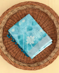 SC4576 - LINEN COTTON WITH EMBROIDERY AND SPARKLING STONE