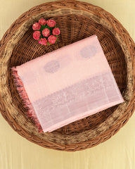 SC4362 - Linen Saree With Silver Butta