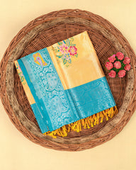 SC2849 - Tissue Silver Zari Meena Butta
