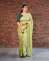 SC6334 - CHIFFON FANCY EMBROIDERY SAREE