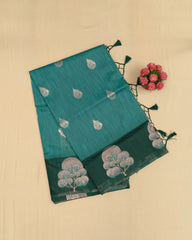 SC4581 - Linen With Fancy Saree