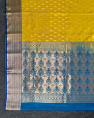 SC3883 - Satin Saree With Copper Zari Along With Stone