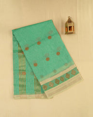SC3408 - LINEN COTTON WITH COPPER BUTTA AND COPPER STONE