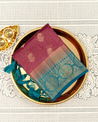 SC3492 - Tussar Shimmeer With Gold Butta