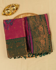 SC2821 - Top Dyed Saree With Sparkling Stone And Meena Butta