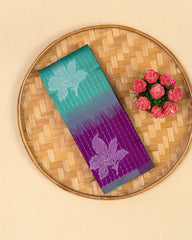 SC4402 - Litchi Silk With Zari Lines Along Body