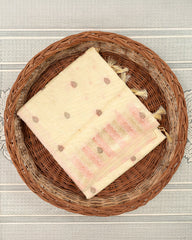 SC3018 - Linen Copper And Silver Butta With Stone