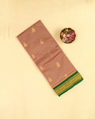 SC3934 - SILK COTTON WITH TURNING GOLD BUTTA AND CONTRAST BORDER