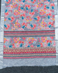 SC3627 - Linen Saree With Sparkling Stone And Embroidery All Over