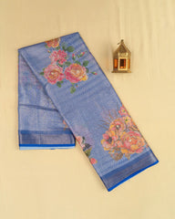SC3630 - TISSUE WITH DIGITAL PRINT ALONG WITH GOLD FOIL WORK