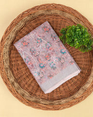 SC3947 - Linen Digital Print With Embroidery All Over Body