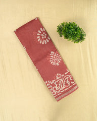 SC1519 - Tussar Silk Saree With Bandhani Print