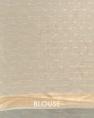 SC5285 - Tussar Cotton Saree With Copper Stone All Over Body