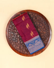 SC3091 - Satin Saree With Copper Butta
