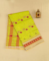 SC3408 - LINEN COTTON WITH COPPER BUTTA AND COPPER STONE