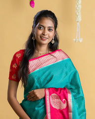 Checked Georgette Saree