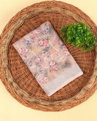 SC3947 - Linen Digital Print With Embroidery All Over Body
