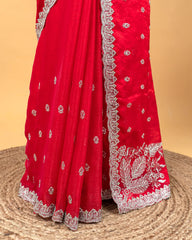 SC2997 - GEORGETTE SAREE WITH HAND WORK STONE