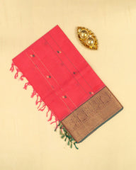 SC3246 - PURE COTTON WITH ZARI BORDER AND MEENA BUTTA