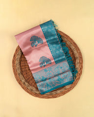 SC3664 - Tissue Silver Zari Meena Butta
