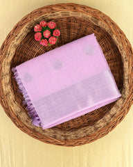 SC4362 - Linen Saree With Silver Butta