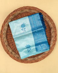 SC4127 - Tissue Silver Zari Meena Butta