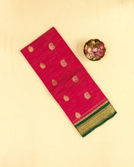 SC3934 - SILK COTTON WITH TURNING GOLD BUTTA AND CONTRAST BORDER