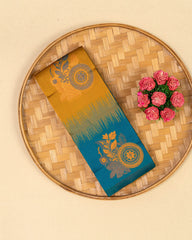SC4402 - Litchi Silk With Zari Lines Along Body
