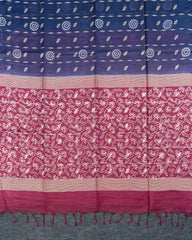SC2888 - MIXED COTTON WITH WEAVING AND BANDHINI PRINT