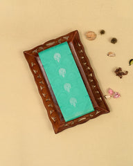 SC4038 - Litchi Silk With Embose And Zari Work