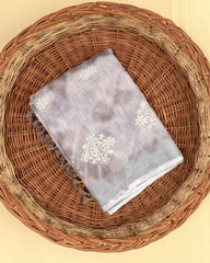 SC4576 - LINEN COTTON WITH EMBROIDERY AND SPARKLING STONE