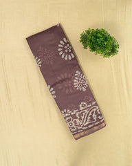 SC1519 - Tussar Silk Saree With Bandhani Print