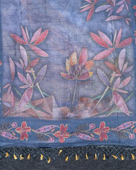 SC5541(7) - EMBROIDERY SAREE WITH FOIL WORK