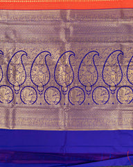 SC3471 - Silk Saree With Zari Lines And Gold Border