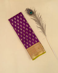 SC3883 - Satin Saree With Copper Zari Along With Stone