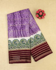 SC5981 - DOLA SILK SAREE WITH ZARI LINES