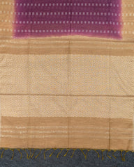 SC2896 - MIXED COTTON WITH THREAD WORK AND ZARI BORDER