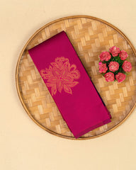 SC3620 - Litchi Silk With Zari Butta