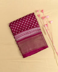 SC3973 - Dola Sequence Embroidery With Bandhini Print