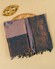 SC2821 - Top Dyed Saree With Sparkling Stone And Meena Butta