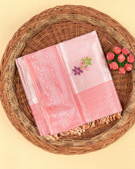 SC2841 - Tissue Silver Zari Meena Butta