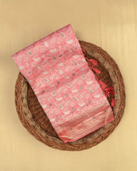 SC3259 - COTTON BRASSO WITH ZARI BUTTA AND COPPER STONE