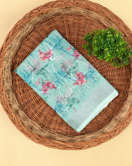 SC3947 - Linen Digital Print With Embroidery All Over Body