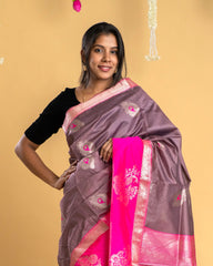 Peacock Mercerized Cotton Saree