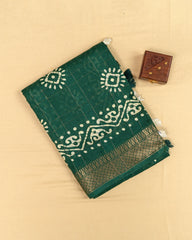 SC3866 - Linen With Digital Bandhini Print